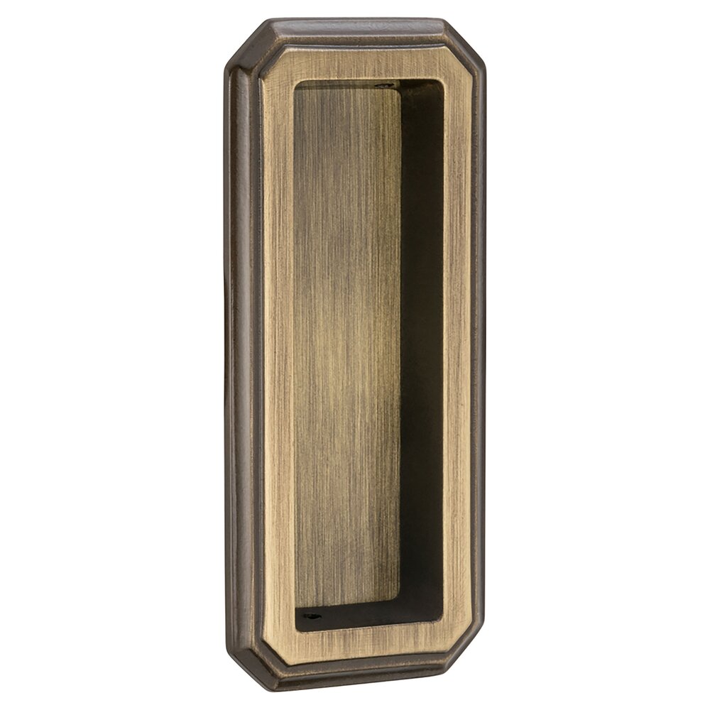 4" (102mm) Traditional Recessed Pull in Shaded Bronze Lacquered