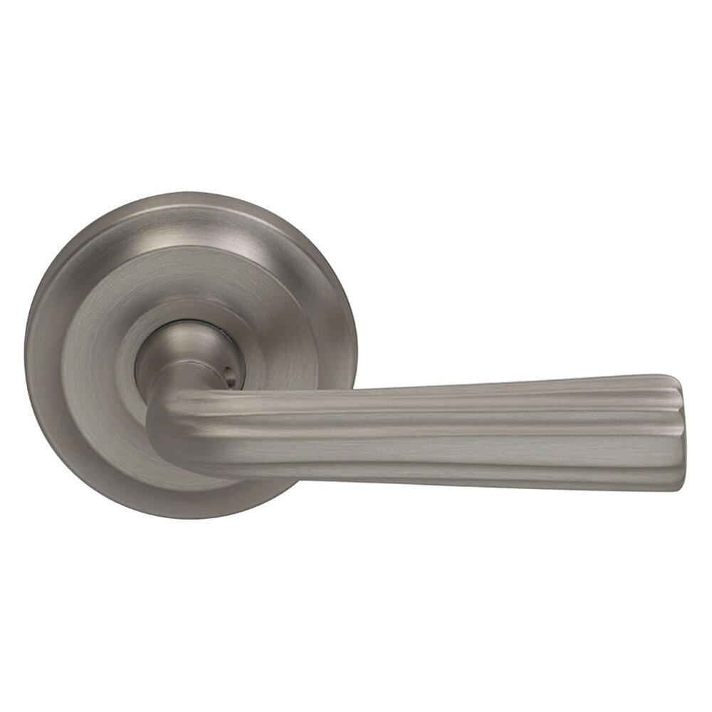 Double Dummy Traditions Right Handed Lever with Radial Rosette in Satin Nickel Lacquered