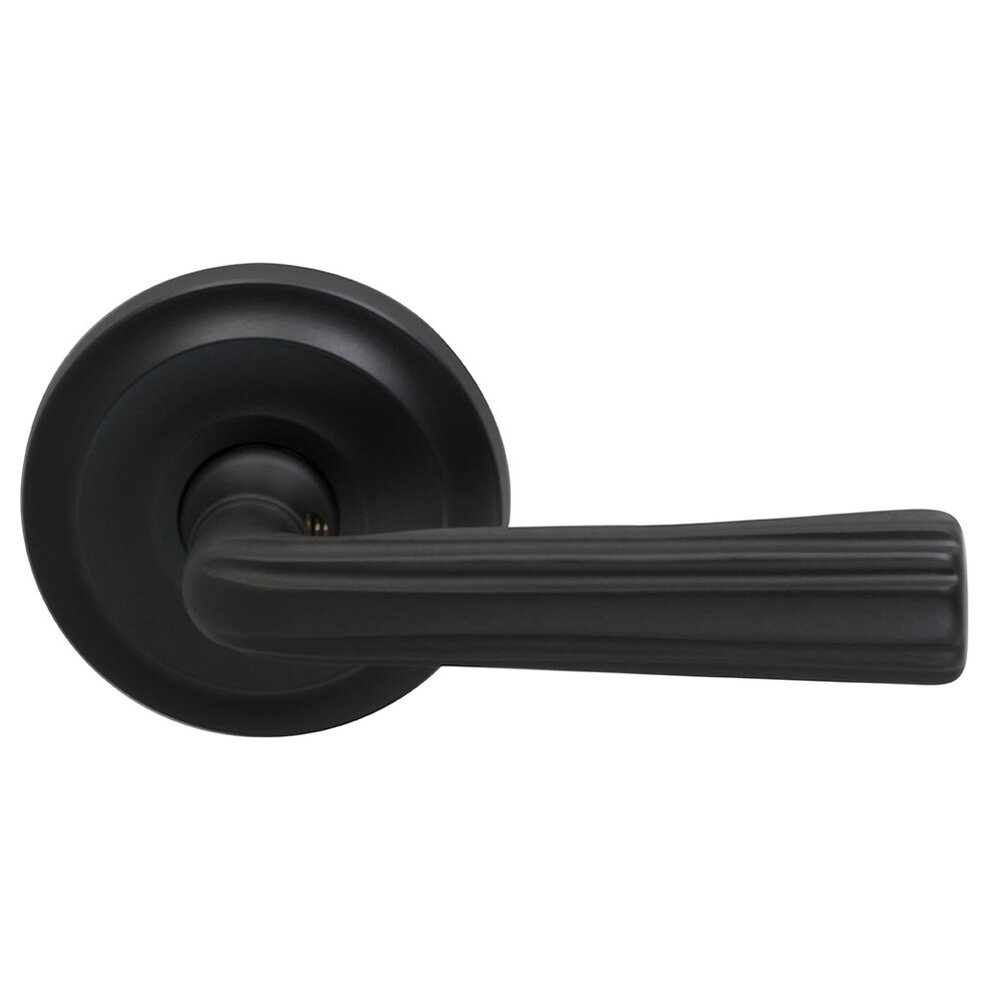Passage Traditions Contoured Lever with Small Radial Rosette in Oil Rubbed Bronze Lacquered