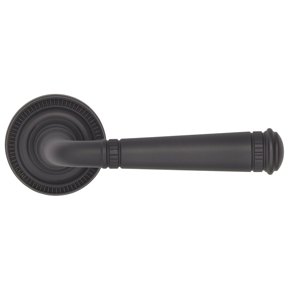 Privacy Milled Lever and Small Milled Rose in Oil Rubbed Bronze Lacquered