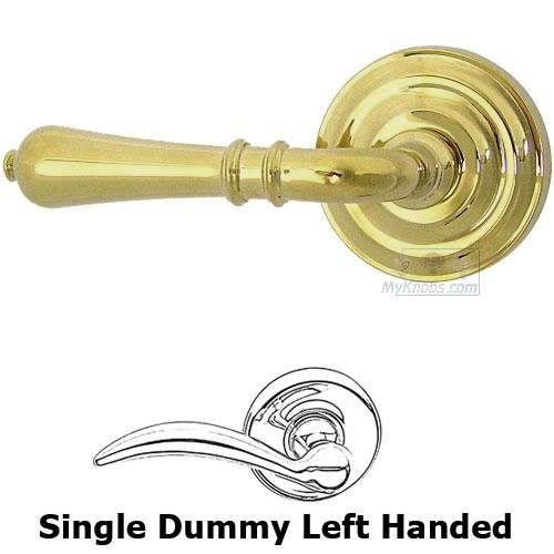 Single Dummy Orlean Left Handed Lever with Radial Rosette in Max Brass