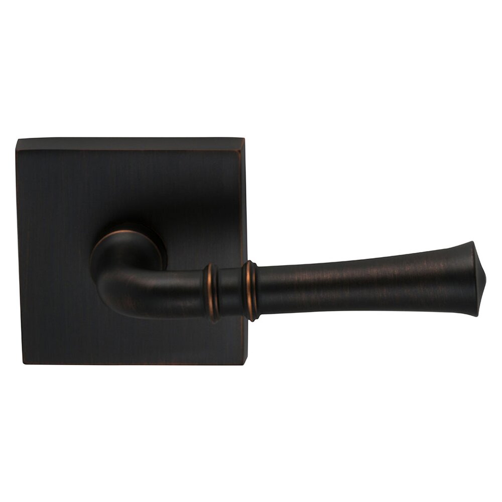 Right-Handed Single Dummy Traditional Lever with Square Rose in Tuscan Bronze