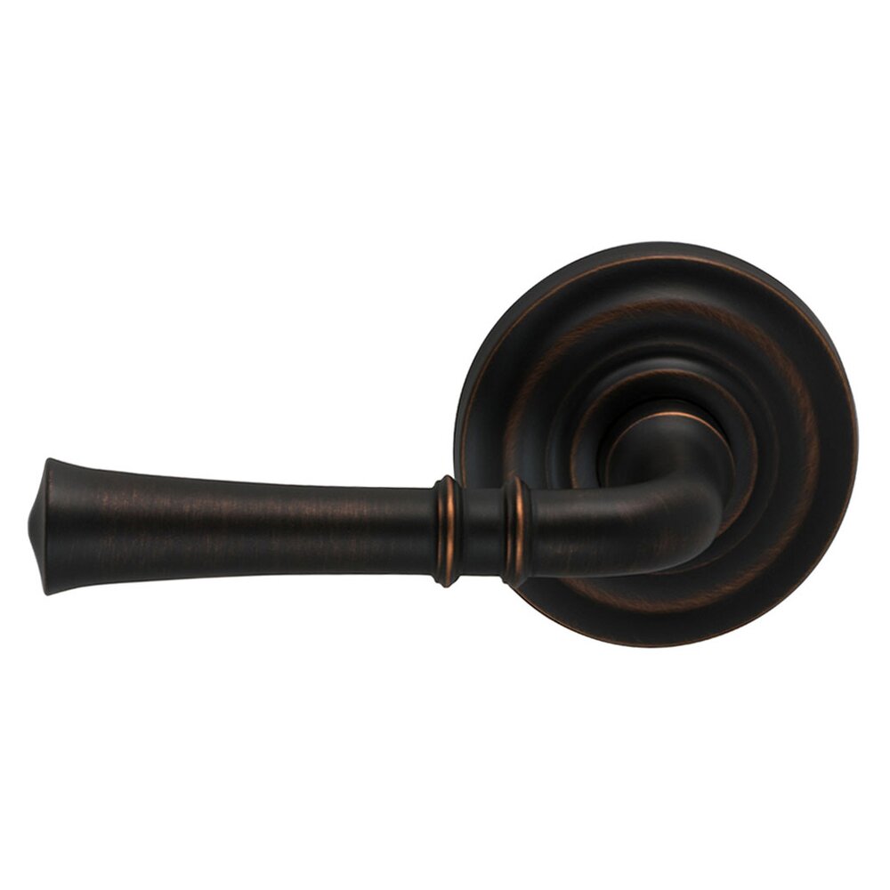 Double Dummy Traditional Left-Handed Lever with Traditional Rose in Tuscan Bronze