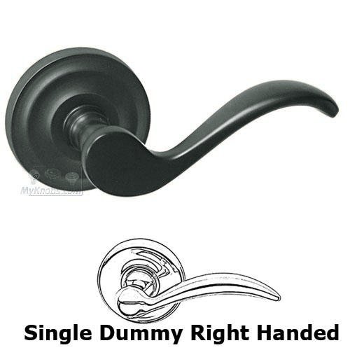Single Dummy Spring Right Handed Lever with Radial Rosette in Oil Rubbed Bronze Lacquered