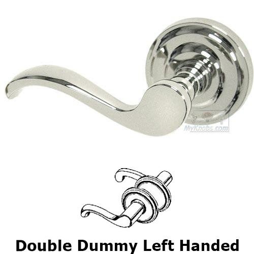 Double Dummy Spring Left Handed Lever with Radial Rosette in Polished Nickel Lacquered