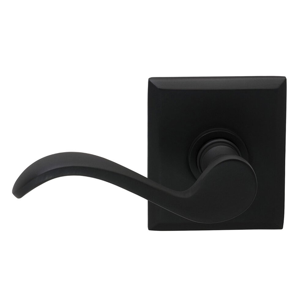 Left Handed Double Dummy Wave Lever with Rectangle Rose in Oil Rubbed Bronze Lacquered