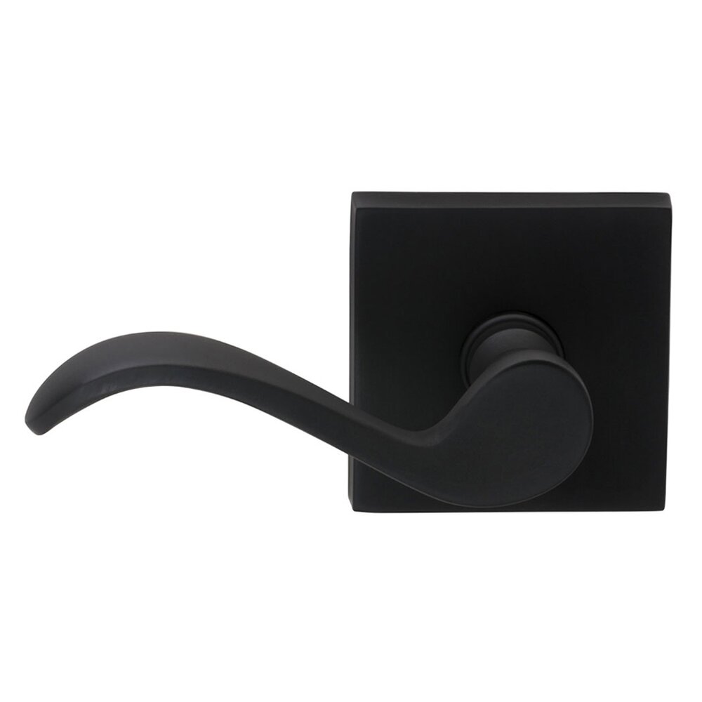 Double Dummy Wave Left-Handed Lever with Square Rose in Oil-Rubbed Bronze