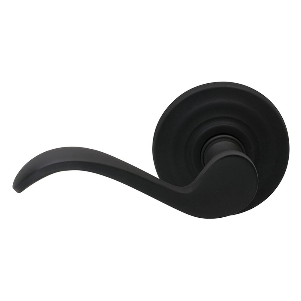 Left Handed Double Dummy Wave Lever with Traditional Rose in Oil Rubbed Bronze Lacquered