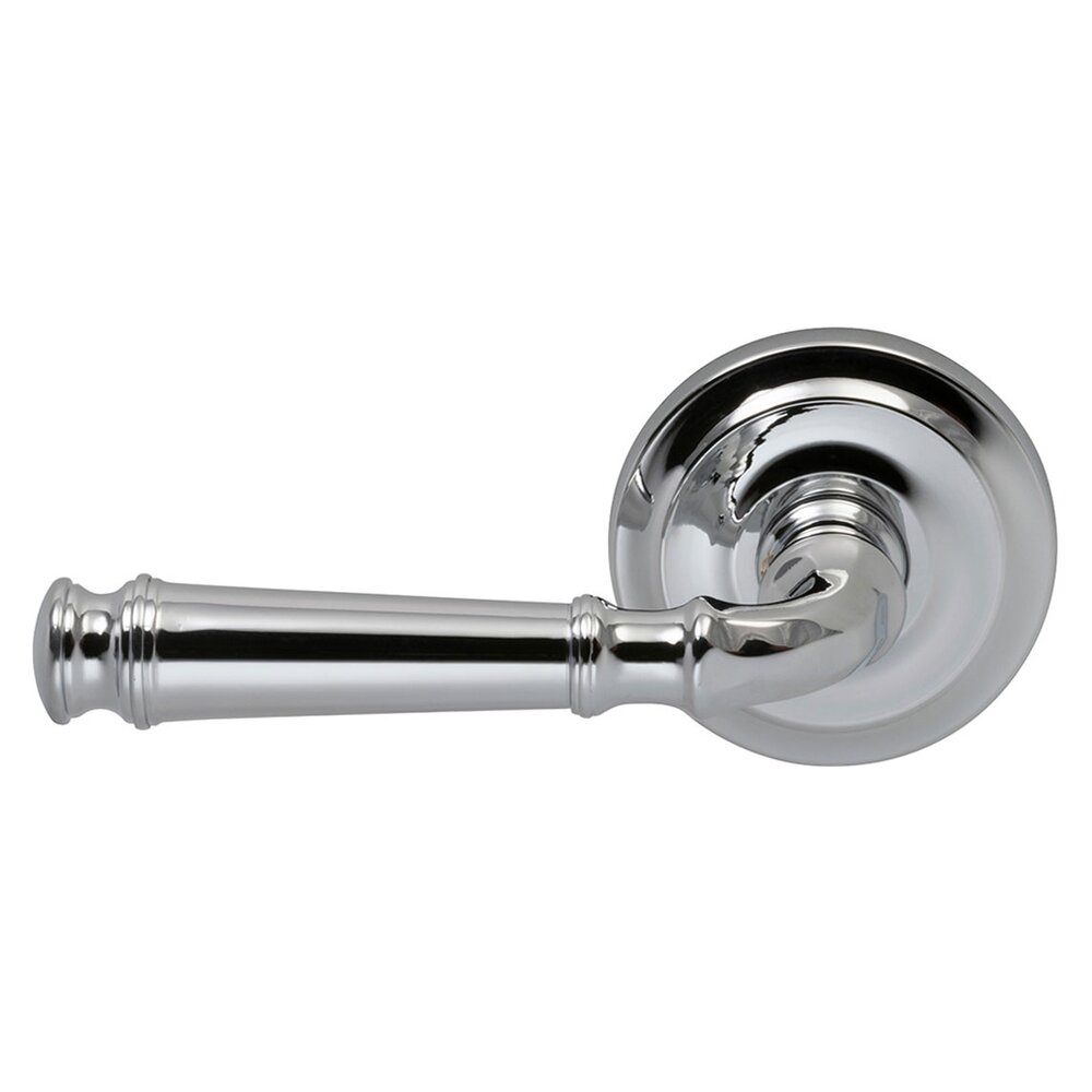Passage Dover Left Handed Lever with Radial Rosette in Polished Chrome