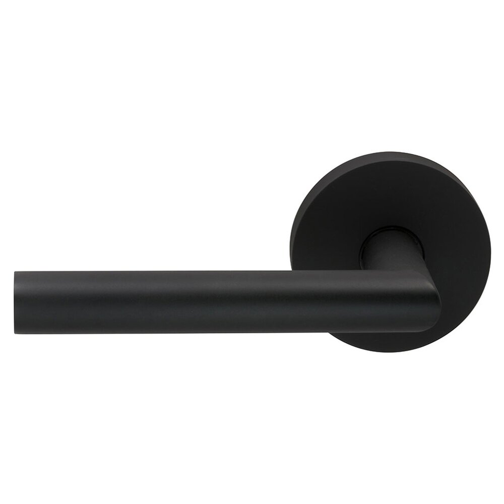 Double Dummy Modern Left-Handed Lever with Modern Rose in Oil Rubbed Bronze Lacquered