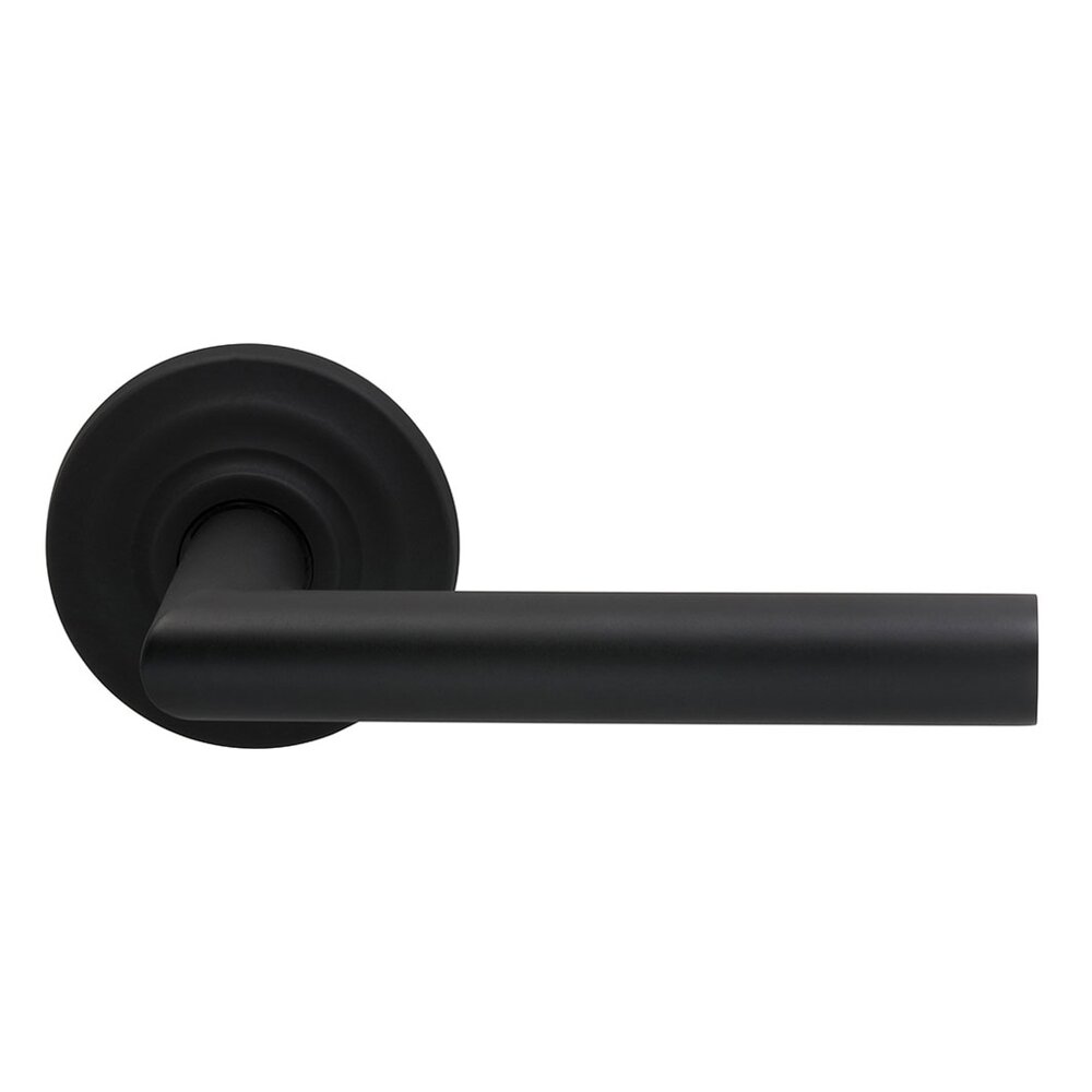 Privacy Modern Lever with Traditional Rose in Oil Rubbed Bronze Lacquered