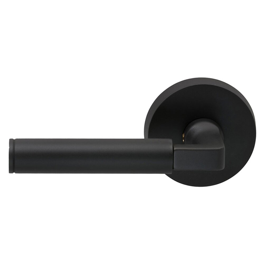 Double Dummy Barrel Left Handed Lever with Plain Rosette in Oil Rubbed Bronze Lacquered