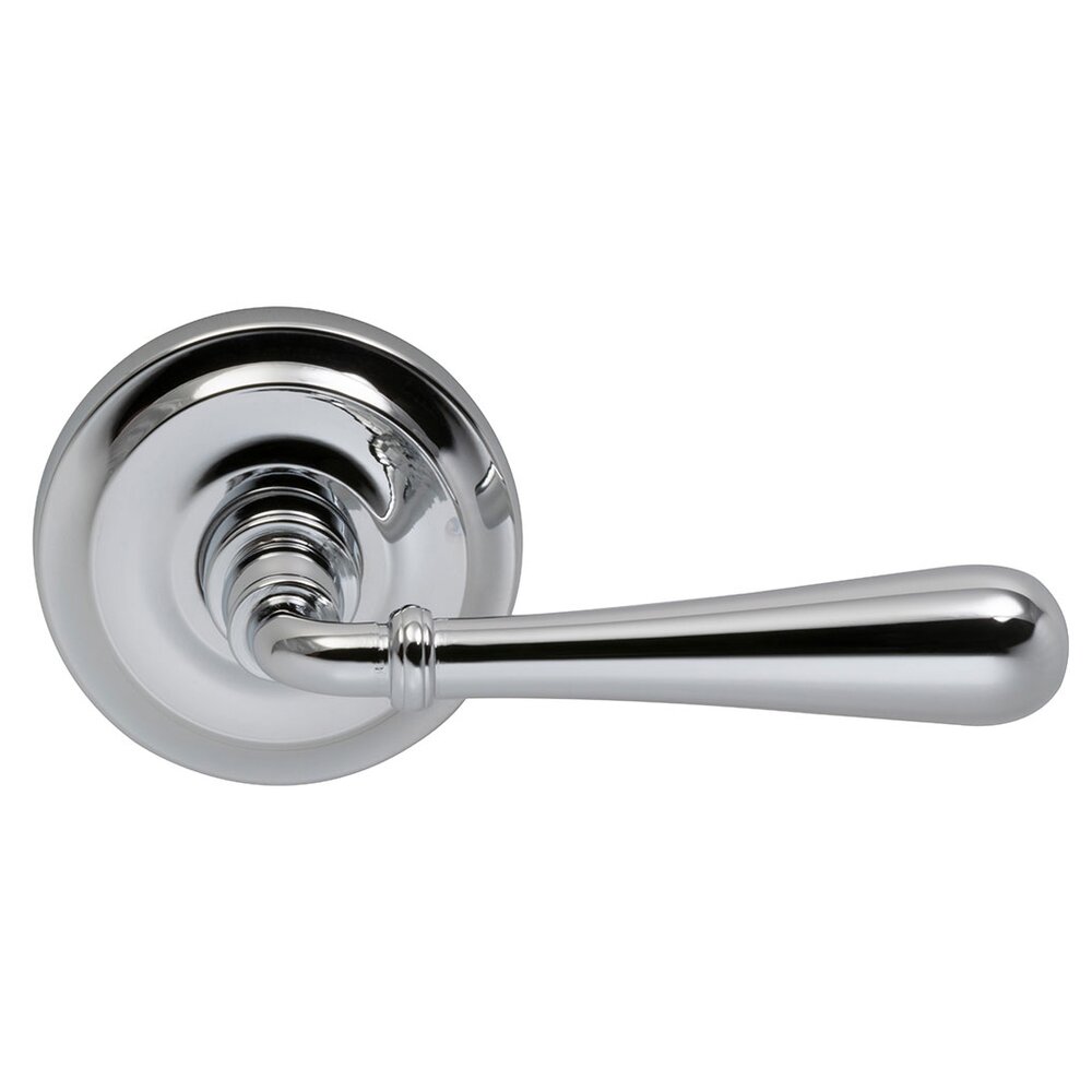 Passage Traditions Right Handed Lever with Radial Rosette in Polished Chrome