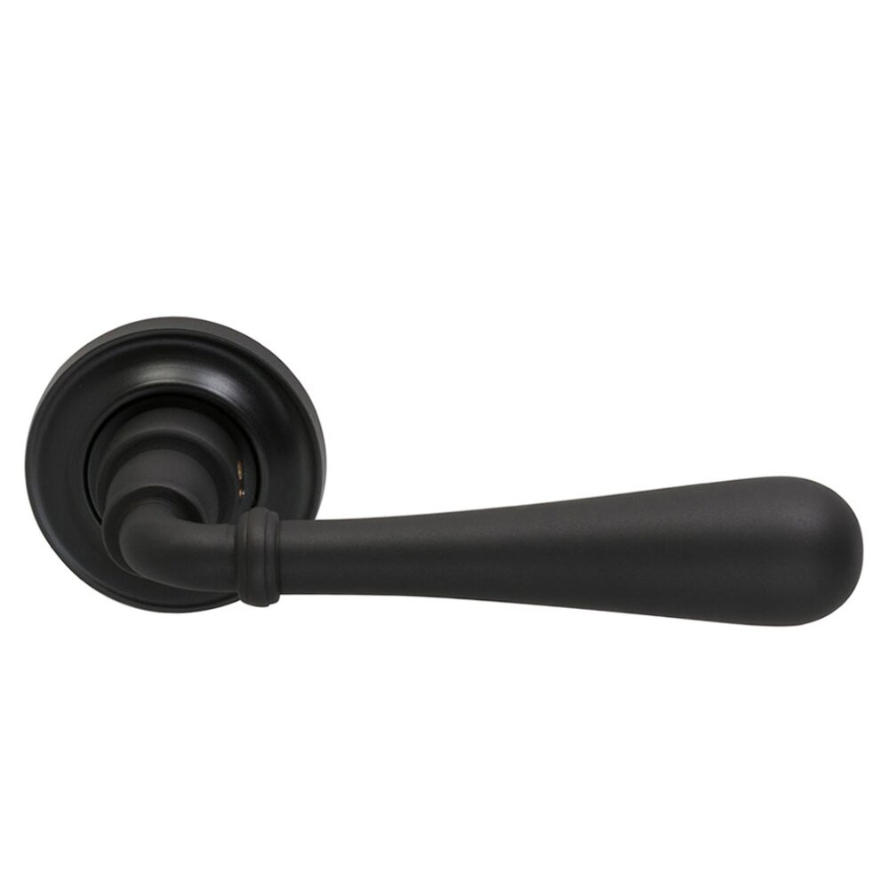 Passage Traditions Timeless Lever with Small Radial Rosette in Oil Rubbed Bronze Lacquered