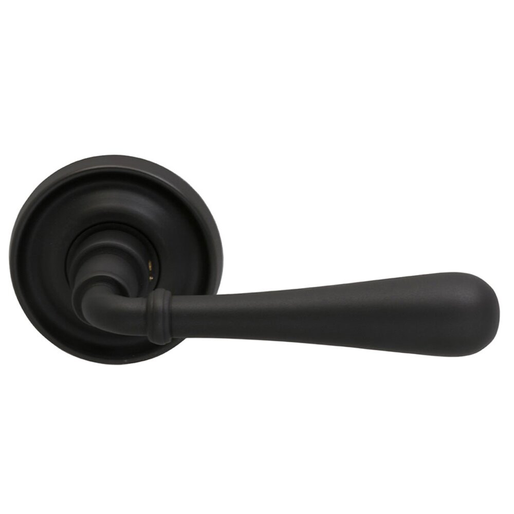 Passage Traditions Timeless Lever with Medium Radial Rosette in Oil Rubbed Bronze Lacquered