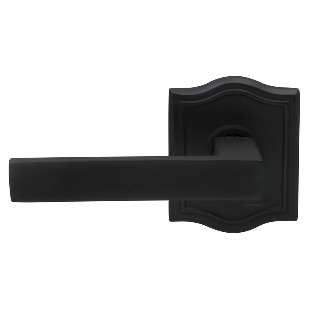 Double Dummy Square Left-Handed Lever with Arched Rose in Oil-Rubbed Bronze
