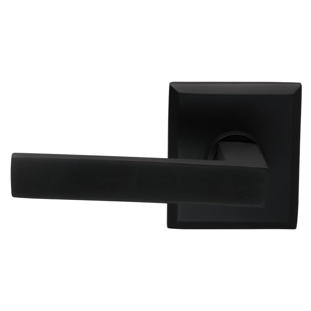 Double Dummy Square Left-Handed Lever with Rectangular Rose in Oil-Rubbed Bronze