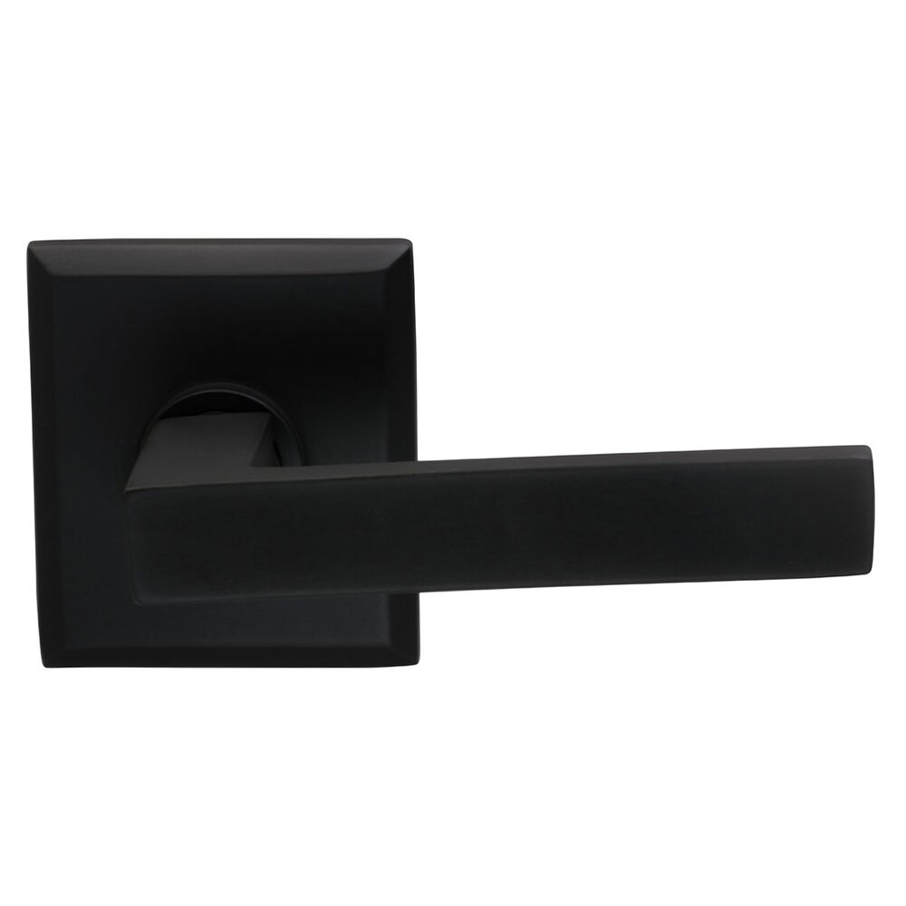 Passage Square Lever with Rectangular Rose in Oil-Rubbed Bronze