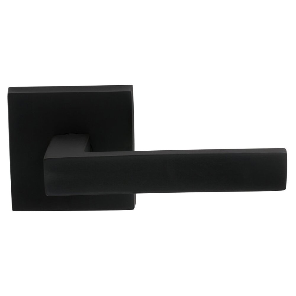 Passage Square Lever with Square Rose in Oil-Rubbed Bronze
