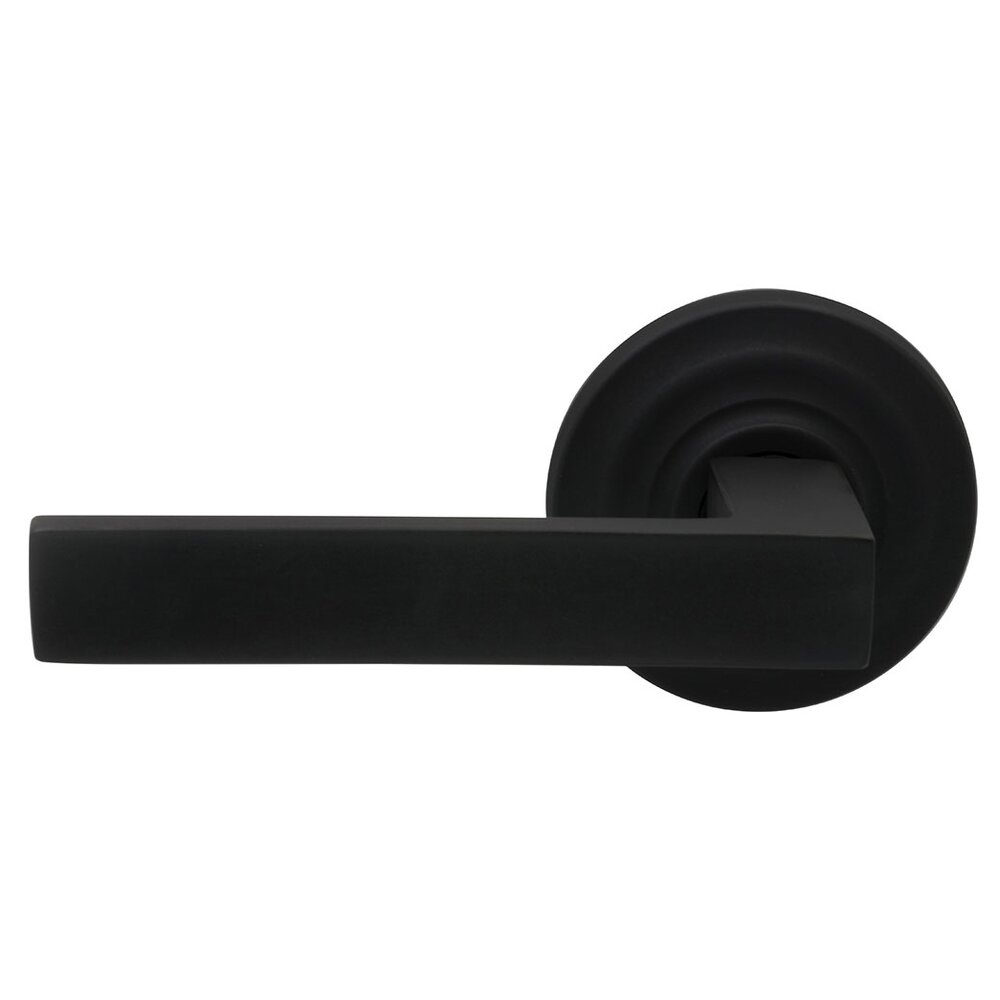 Double Dummy Square Left-Handed Lever with Traditional Rose in Oil-Rubbed Bronze