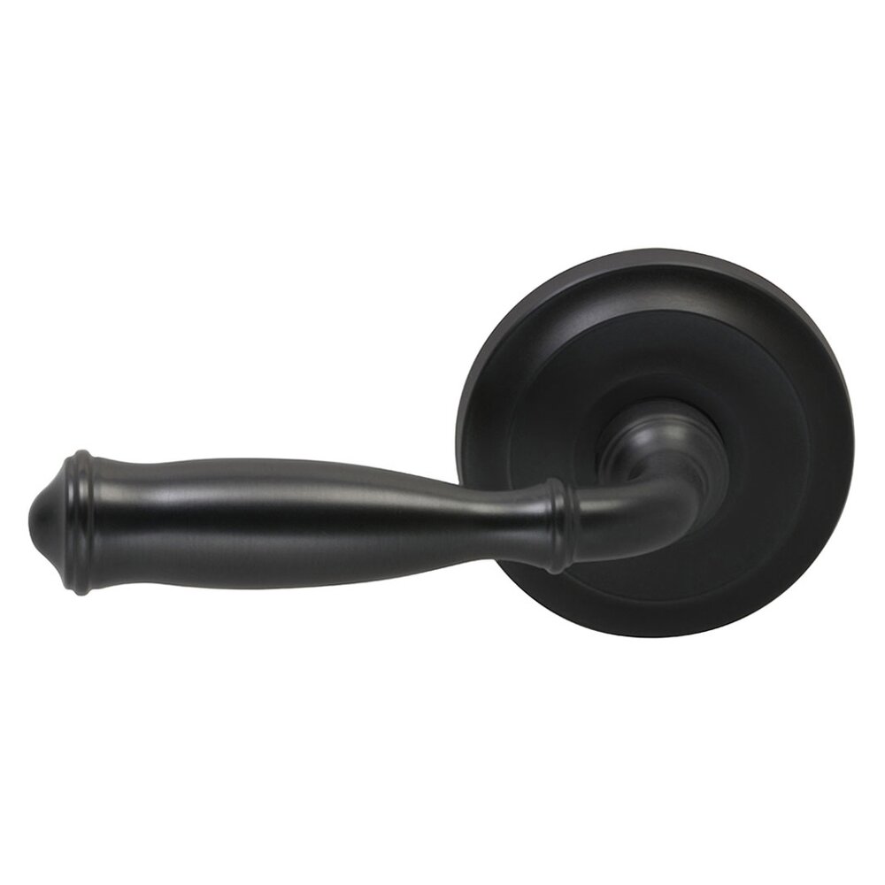 Single Dummy Traditions Left Handed Lever with Radial Rosette in Oil Rubbed Bronze Lacquered