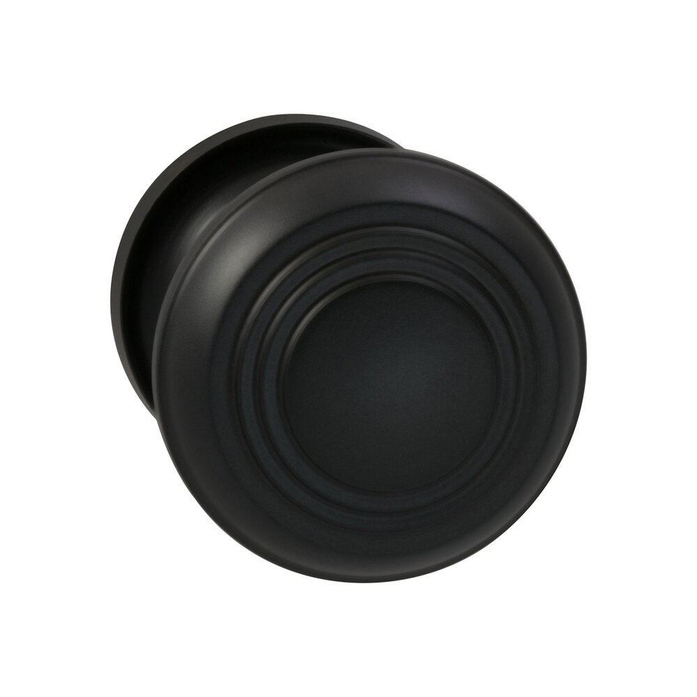 Passage Traditions Timeless Door Knob with Small Radial Rosette in Oil Rubbed Bronze Lacquered