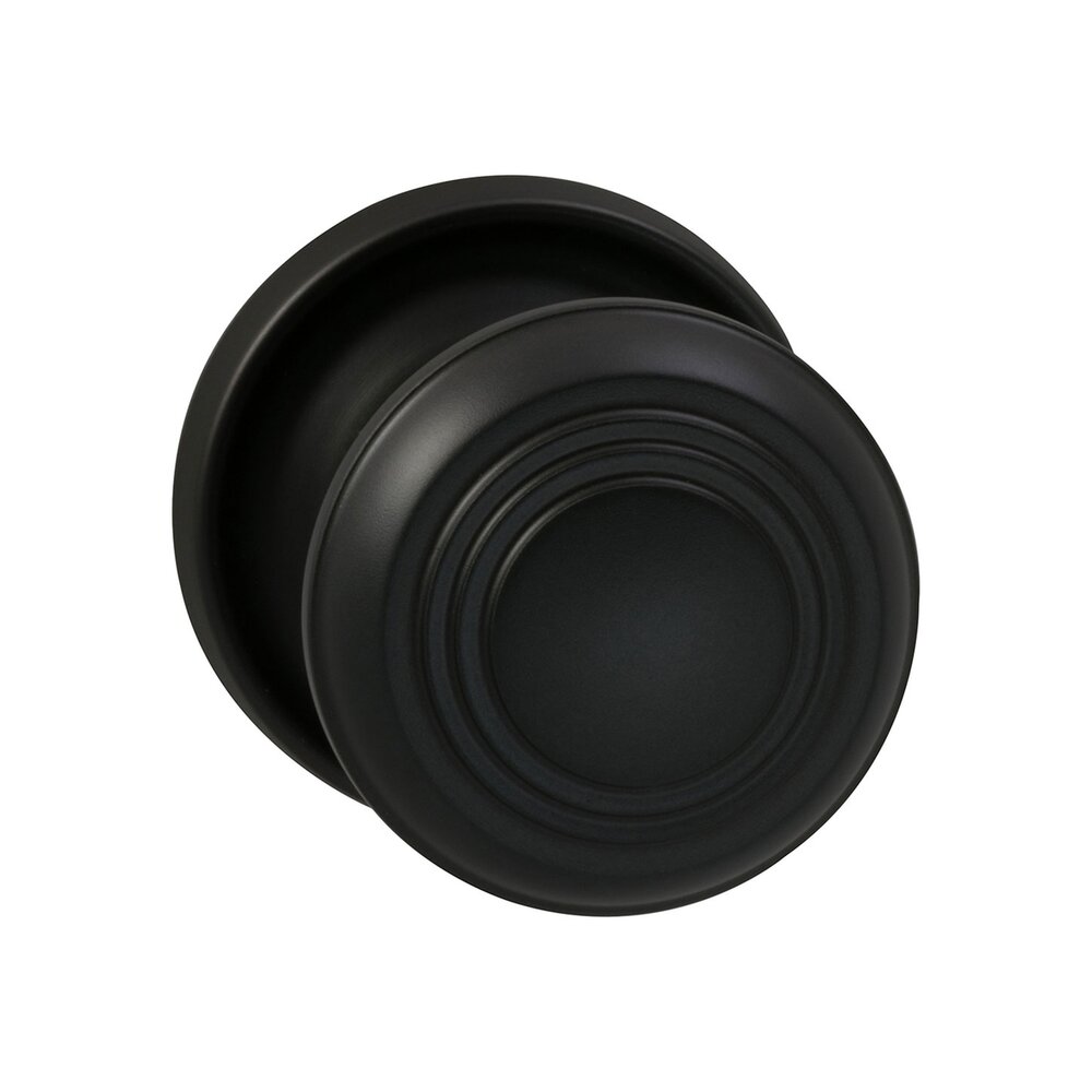 Passage Traditions Timeless Door Knob with Medium Radial Rosette in Oil Rubbed Bronze Lacquered