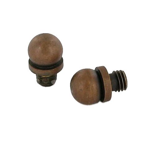 Pair of Ball Finials in Vintage Copper