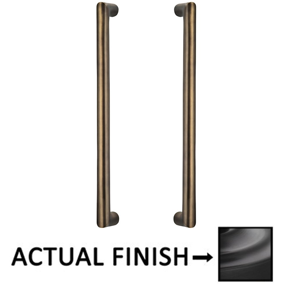 12" Centers Back To Back Door Pull In Oil Rubbed Bronze Lacquered