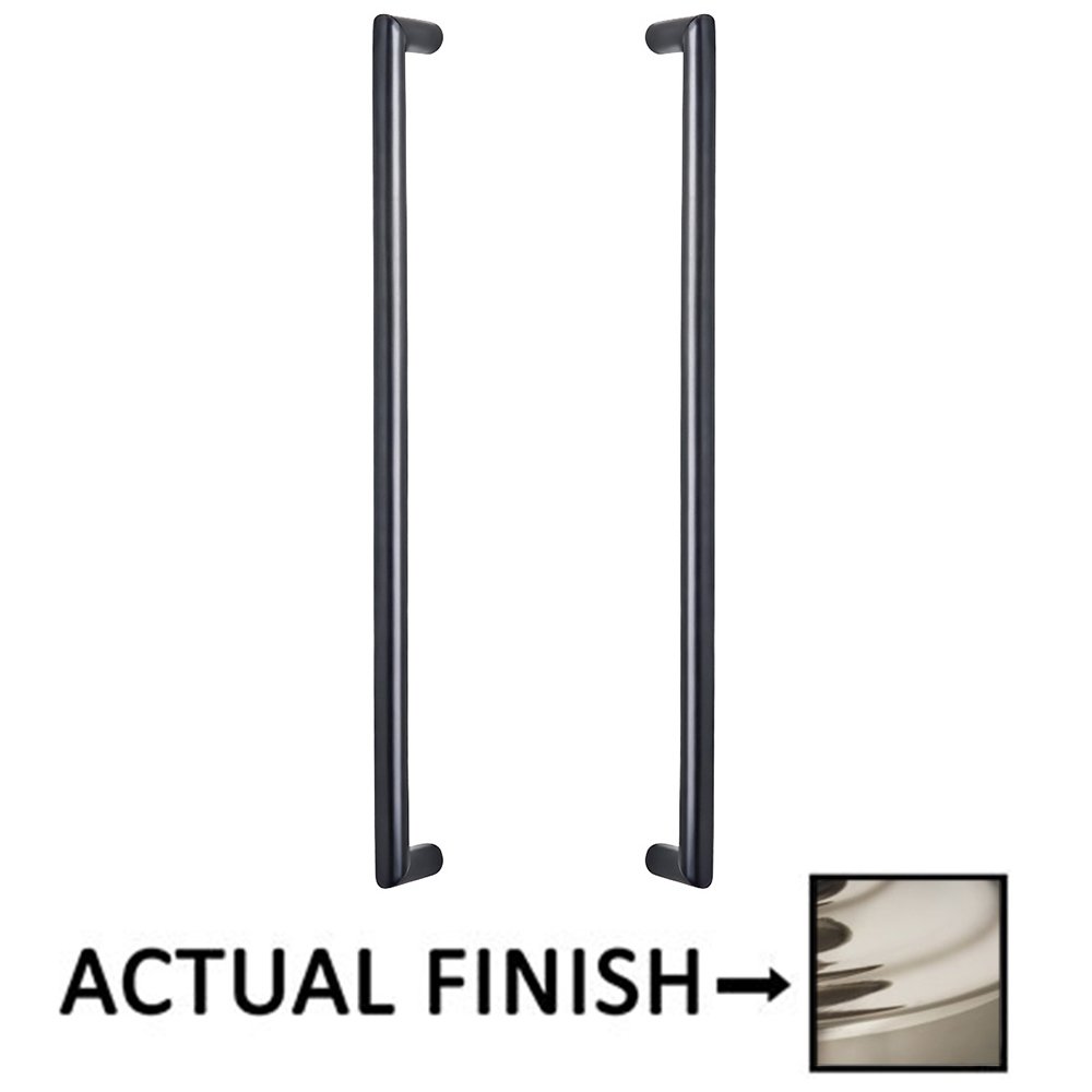 18" Centers Back To Back Door Pull In Polished Nickel Lacquered