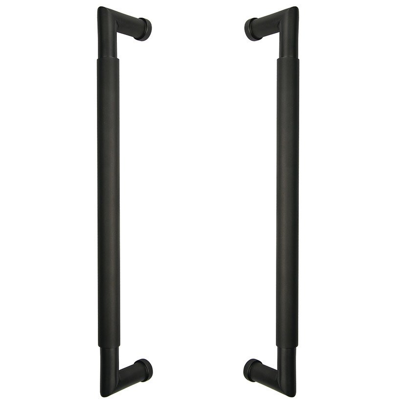 12" Centers Smooth Back To Back Pull In Oil Rubbed Bronze Lacquered