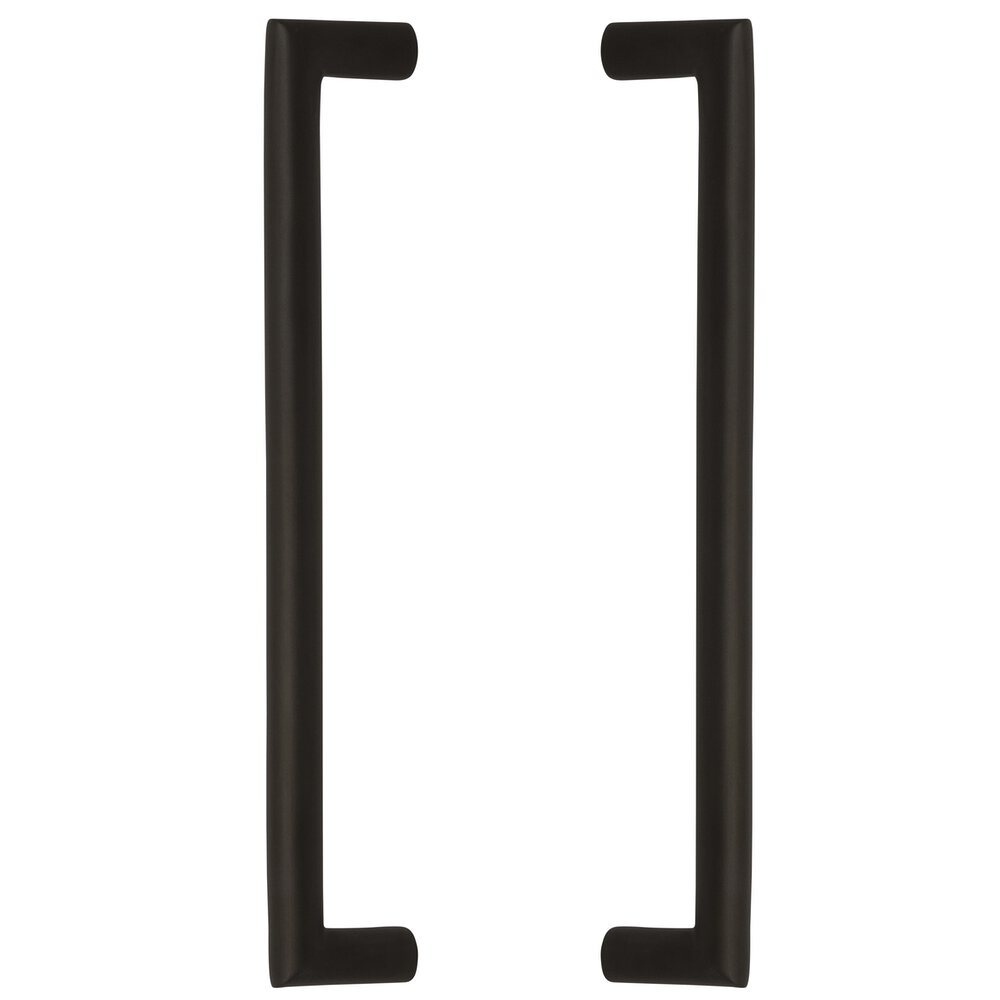12" Centers Miter Back to Back Door Pull in Oil Rubbed Bronze Lacquered