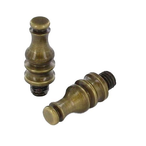 Pair of Steeple Finials in Shaded Bronze Lacquered, Lacquered