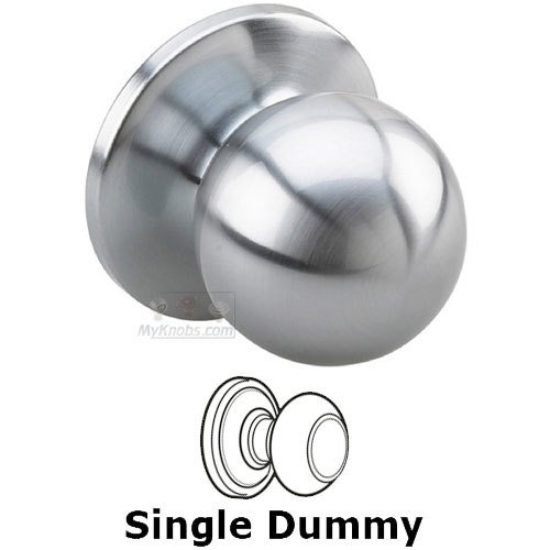 Dummy Ball Door Knob in Satin Chrome