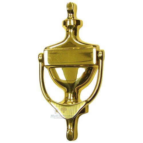 Plain Door Knocker in Polished Brass