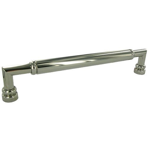 12" Centers Cylinder Middle Appliance Pull In Polished Nickel