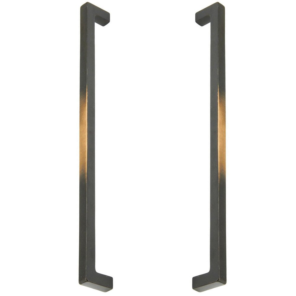 18" Centers Back To Back Pull in Antique Bronze