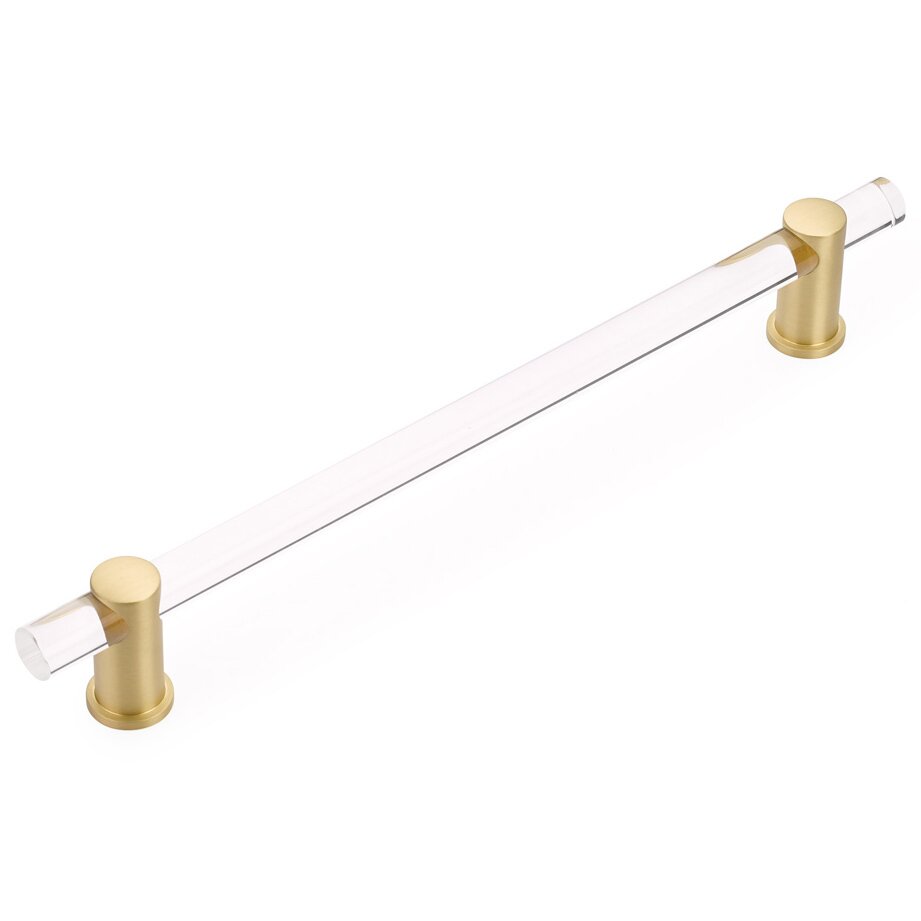 12" Centers Concealed Pull in Satin Brass