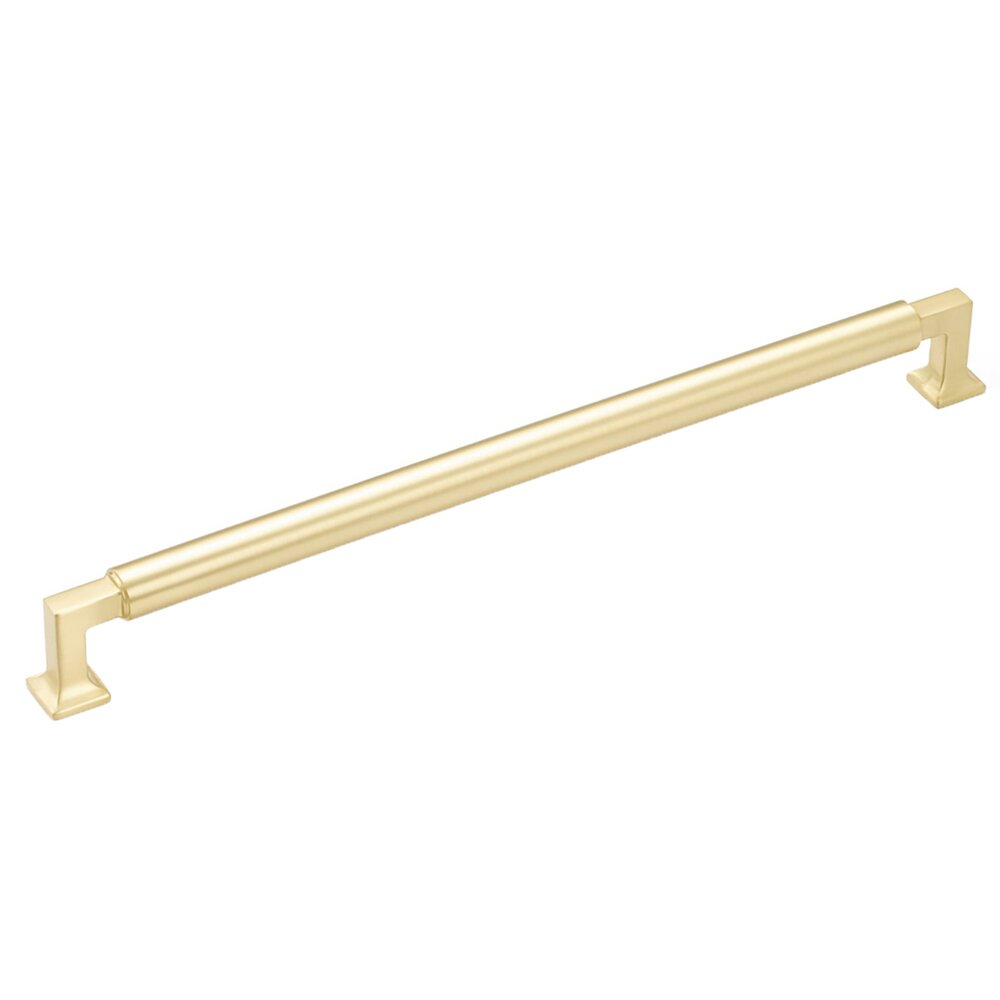 18" Centers Concealed Pull in Satin Brass