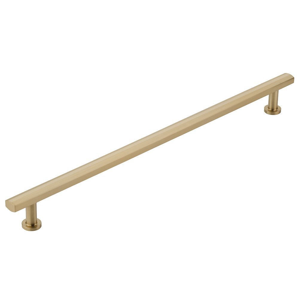 18" Centers Concealed Pull in Signature Satin Brass
