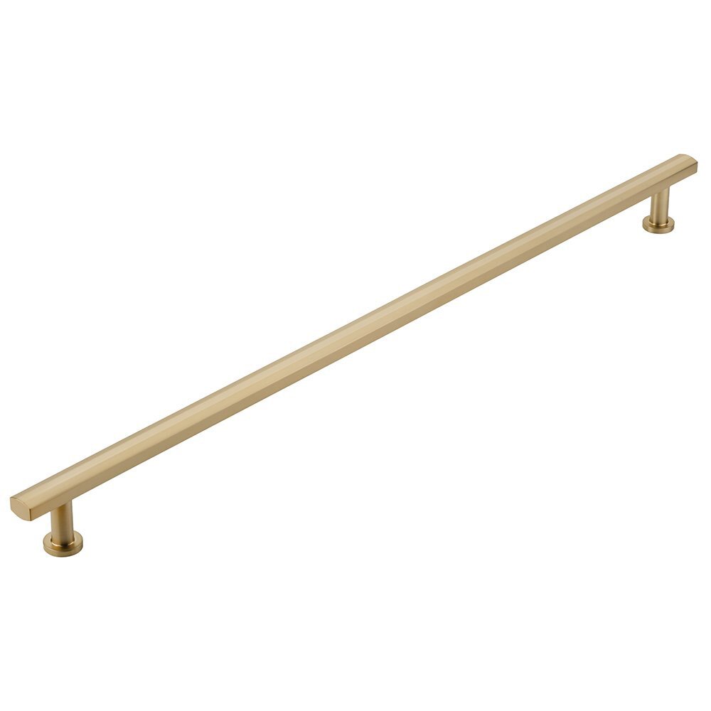 24" Centers Concealed Pull in Signature Satin Brass