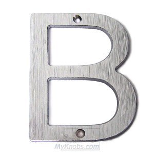 Villa Letter "B" in Brushed Chrome