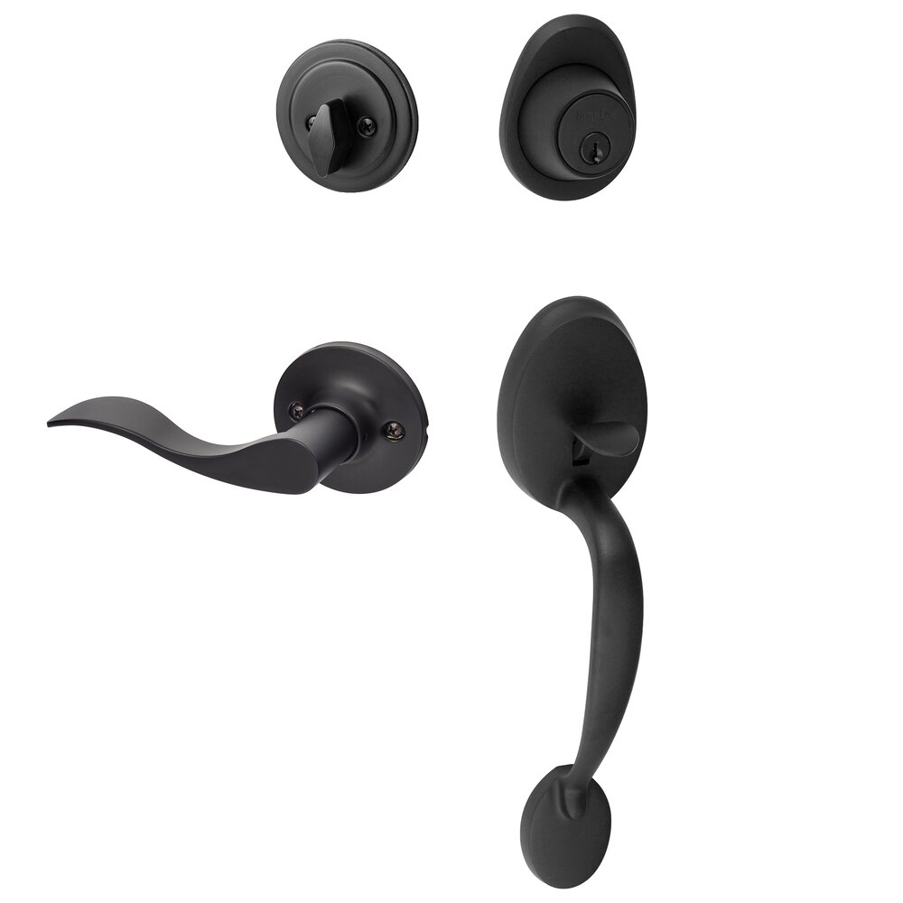 Alta Handleset with Right Handed Snowbird Lever in Flat Black