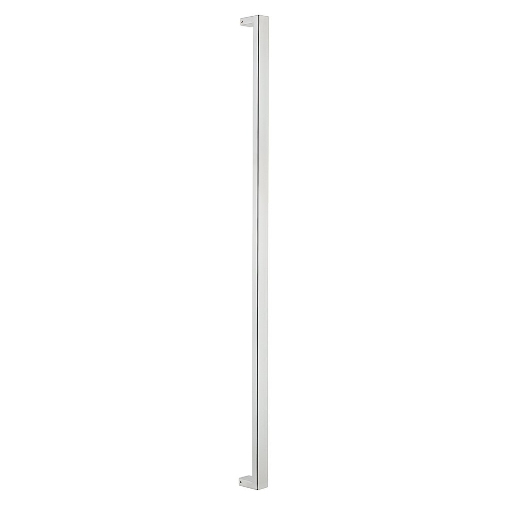 48" Centers Square Long Door Pull in Polished Chrome
