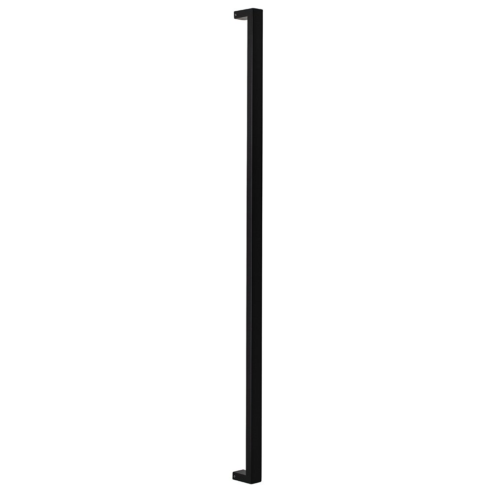 48" Centers Square Long  Door Pull in Flat Black