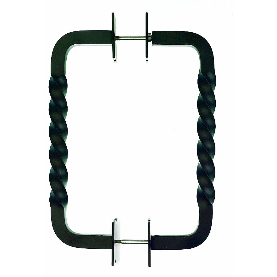 8" Centers Back to Back Door Pull in Patine Black