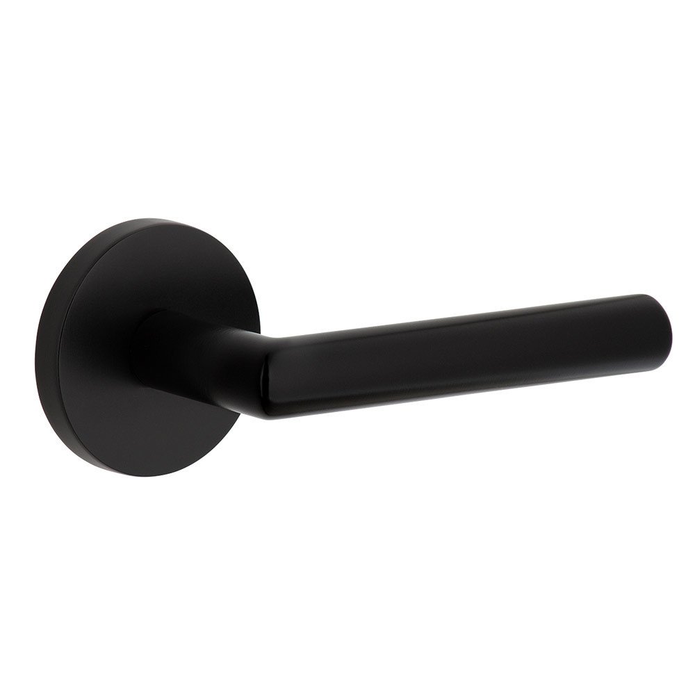 Complete Passage Set  - Circolo Rosette with Right Handed Moderno Lever in Satin Black
