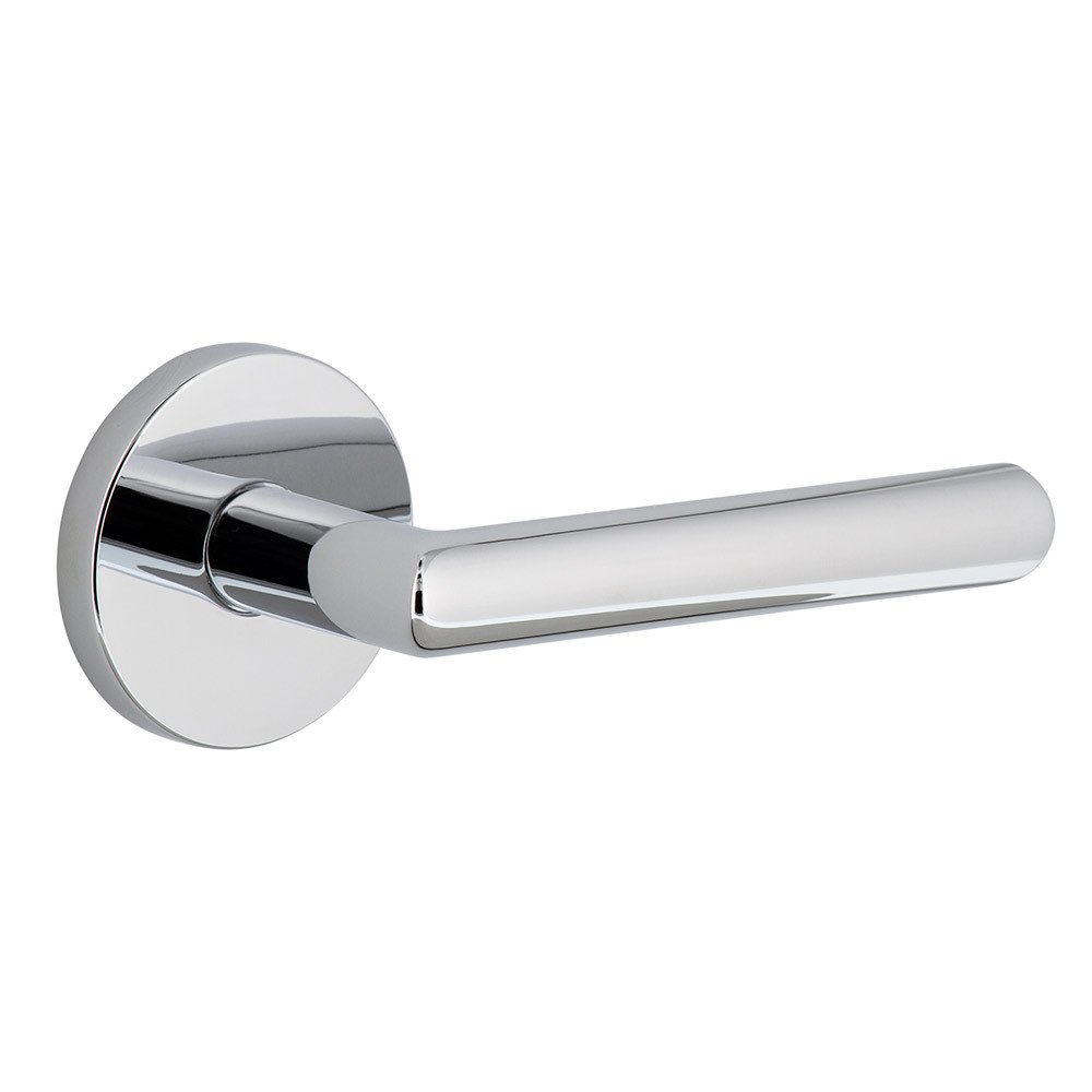Complete Passage Set  - Circolo Rosette with Right Handed Moderno Lever  in Bright Chrome