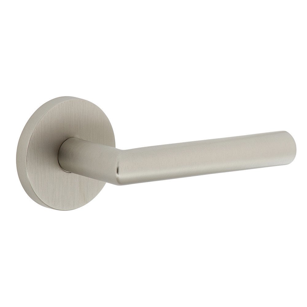 Complete Passage Set  - Circolo Rosette with Right Handed Moderno Lever  in Satin Nickel