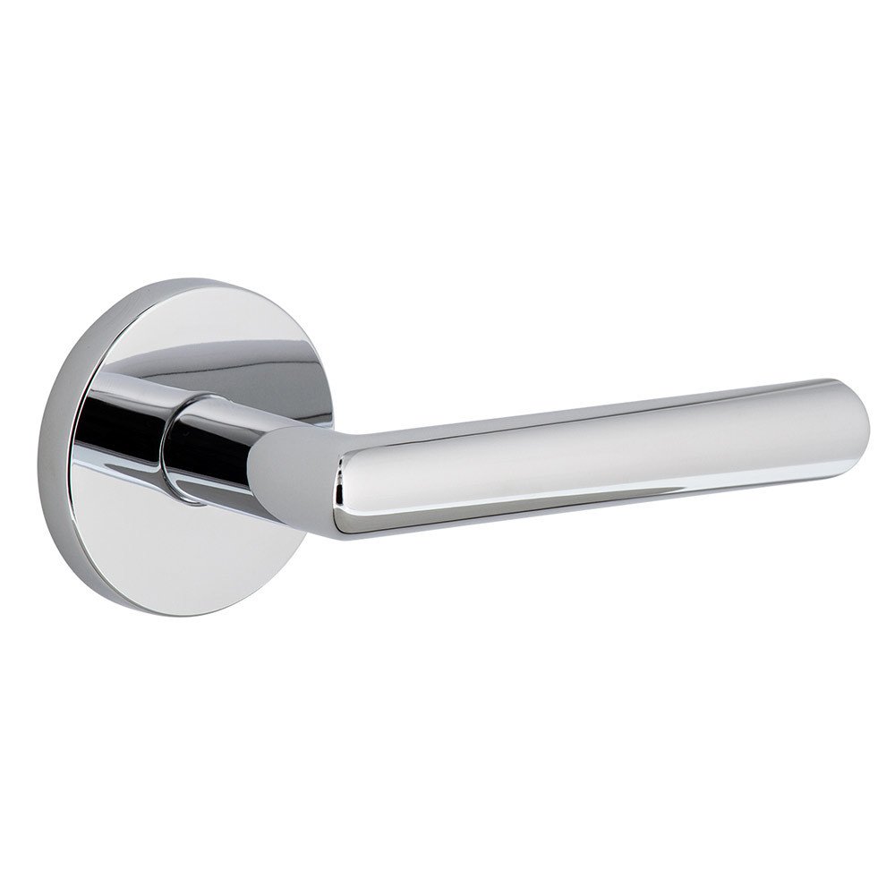 Complete Privacy Set - Circolo Rosette with Right Handed Moderno Lever in Bright Chrome